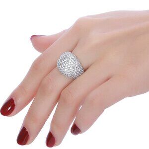 Diamond Accent Dome Ring - Sliver Fashion Rings